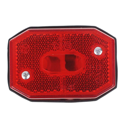LAMPA OBRYSOWA CZERWONA Z ODBLASKIEM-347579918