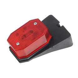 LAMPA OBRYSOWA CZERWONA Z ODBLASKIEM, UCHWYT KĄTOWYOWY-347579919