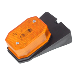 LAMPA OBRYSOWA POMARAŃCZOWA Z ODBLASKIEM, UCHWYT KĄTOWYOWY-347579926