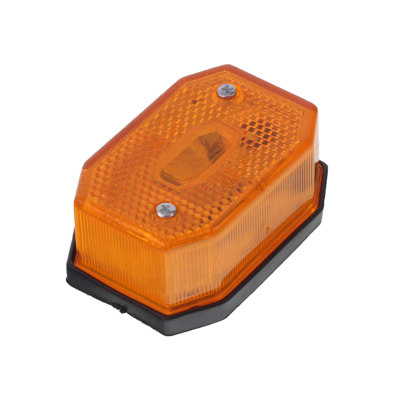 LAMPA OBRYSOWA POMARAŃCZOWA Z ODBLASKIEM-347579934