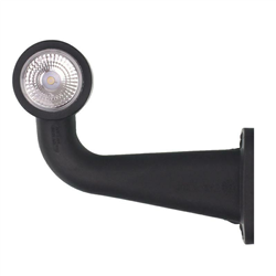 LAMPA OBRYSOWA BIAŁO-CZERWONA DIODOWA NA WYSIĘGNIKU ŁAMANYM, L/P, DŁUGI , 12/24V-347579961