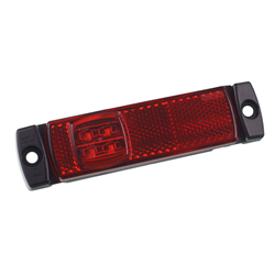LAMPA OBRYSOWA CZERWONA DIODOWA Z ODBLASKIEM, 12/24V-347579971