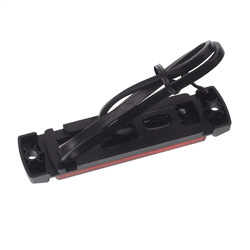 LAMPA OBRYSOWA CZERWONA DIODOWA Z ODBLASKIEM, 12/24V-347579972