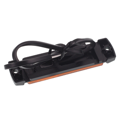 LAMPA OBRYSOWA POMARAŃCZOWA DIODOWA Z ODBLASKIEM, 12/24V-347579976