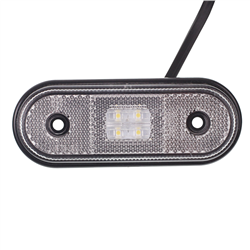 LAMPA OBRYSOWA BIAŁA DIODOWA OWALNA, 12/24V-347579981