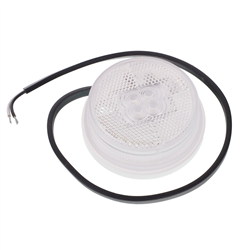 LAMPA OBRYSOWA BIAŁA DIODOWA OKRĄGŁA Z ODBLASKIEM I WIĄZKĄ ELEKTRYCZNĄ 12/30V-347580013