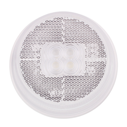 LAMPA OBRYSOWA BIAŁA DIODOWA OKRĄGŁA Z ODBLASKIEM I WIĄZKĄ ELEKTRYCZNĄ 12/30V-347580015