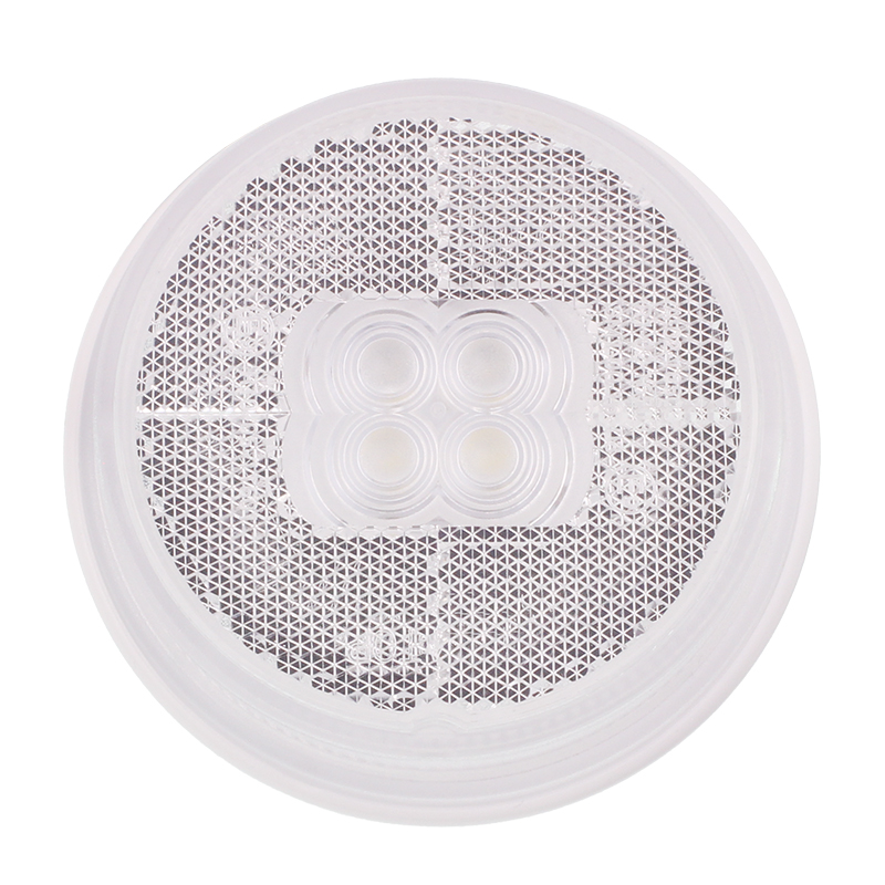 LAMPA OBRYSOWA BIAŁA DIODOWA OKRĄGŁA Z ODBLASKIEM I WIĄZKĄ ELEKTRYCZNĄ 12/30V-347580015