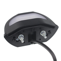 LAMPA OŚWIETLENIA TABLICY REJESTRACYJNEJ DIODOWA, KLOSZ BIAŁY, CZARNA, BOCZNA,12/30V-347580026