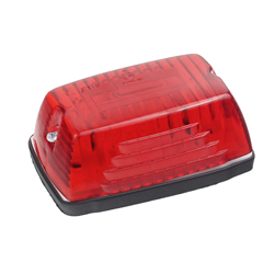 LAMPA OBRYSOWA CZERWONA, PROSTOKĄTNA 12/24V-347580031