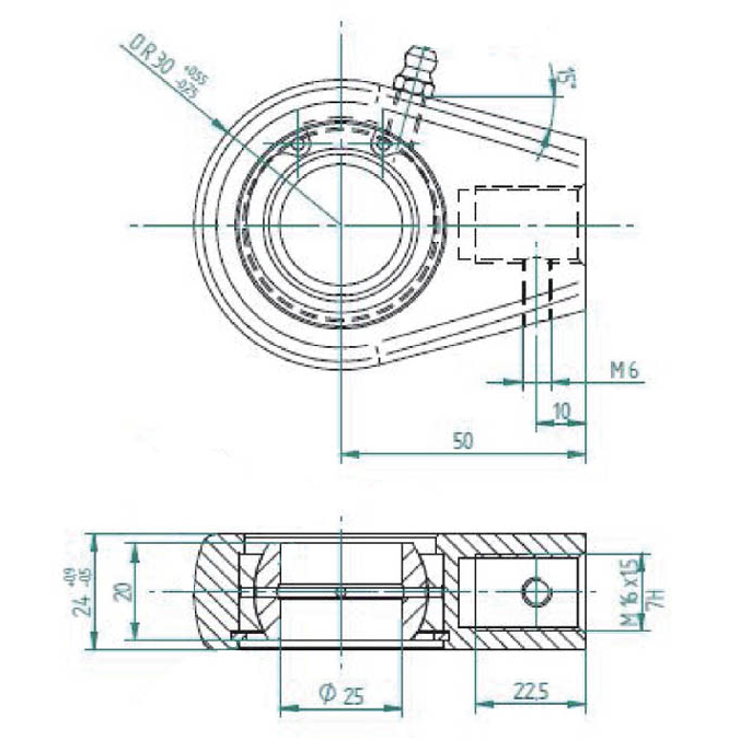 UCHO SIŁOWNIKA HYDRAULICZNEGO 25MM-347580182