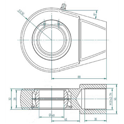 UCHO SIŁOWNIKA HYDRAULICZNEGO 40MM-347580191