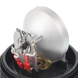 LAMPA OSTRZEGAWCZA 12V "KOGUT" MOCOWANA NA TRZPIEŃ DŁUGI, NISKA, BŁYSKOWA-347580361