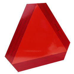 TRÓJKĄT OSTRZEGAWCZY WOLNOBIEŻNY, ALUMINIOWY HOMOLOGACJA E-8, CZERWONY-347622052