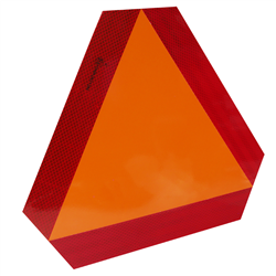 TRÓJKĄT OSTRZEGAWCZY WOLNOBIEŻNY, ALUMINIOWY HOMOLOGACJA E-8, POMARAŃCZOWY-347622054