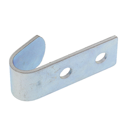 HAK PŁASKI OCYNKOWANY 41X15X2MM ROZSTAW OTWORÓW 20MM, PLANDEKI-347580634