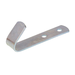 HAK PŁASKI OCYNKOWANY 65X15X2MM ROZSTAW OTWORÓW 20MM, PLANDEKI-347580636