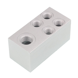 KOSTKA ROZDZIELAJĄCA CIŚNIENIE SCHMITZ - 3XM16X1,5 + 6XM12X1,5 - BEZ ZŁĄCZEK-347580914