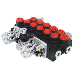 ROZDZIELACZ HYDRAULICZNY 5-SEKCYJNY 40L/MIN + JOYSTICKI, 5 SEKCJI - STEROWANE JEDNĄ DŹWIGNIĄ I DWOMA JOYSTICKAMI-347580916