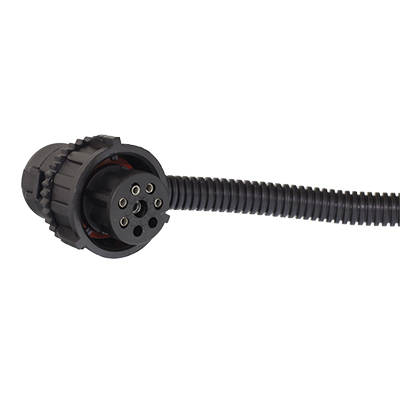 WTYCZKA EL. KĄTOWA - 8 (6) PINÓW,FI 27MM LAMPA TYLNA VOLVO, MAN-347580967