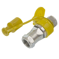 SZYBKOZŁĄCZE HYDRAULICZNE GRZYBKOWE KPL. WTYCZKA+GNIAZDO, M22X1,5, ŻÓŁTE-347580989