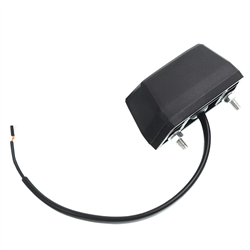LAMPA OŚWIETLENIA TABLICY REJESTRACYJNEJ ŻARÓWKA, KLOSZ BIAŁY, CZARNA, 12/24V-347581060