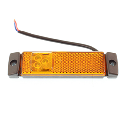 LAMPA OBRYSOWA POMARAŃCZOWA DIODOWA-347581075