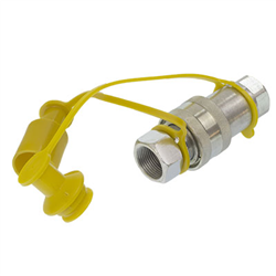 SZYBKOZŁĄCZE HYDRAULICZNE GRZYBKOWE KPL. WTYCZKA+GNIAZDO, M22X1,5, ŻÓŁTE-347581084