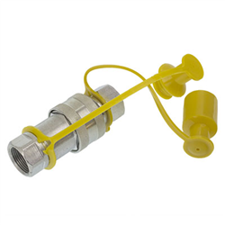 SZYBKOZŁĄCZE HYDRAULICZNE GRZYBKOWE KPL. WTYCZKA+GNIAZDO, M22X1,5, ŻÓŁTE-347581085