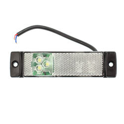 LAMPA OBRYSOWA BIAŁA DIODOWA 3 DIODY, Z KABLEM L=140MM-347581087