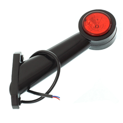 LAMPA OBRYSOWA BIAŁO-CZERWONA DIODOWA NA WYSIĘGNIKU UKOŚNYM, PRAWA-347581099