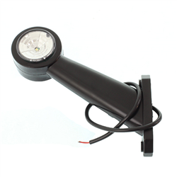 LAMPA OBRYSOWA BIAŁO-CZERWONA DIODOWA NA WYSIĘGNIKU UKOŚNYM, PRAWA-347581100
