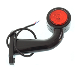 LAMPA OBRYSOWA BIAŁO-CZERWONA DIODOWA NA WYSIĘGNIKU ŁAMANYM, PRAWA-347581105