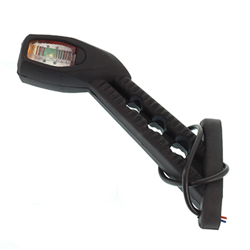 LAMPA OBRYSOWA BIAŁO-CZERWONA DIODOWA NA WYSIĘGNIKU UKOŚNYM, LEWA-347581119