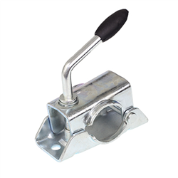 UCHWYT ZACISKOWY STOPKI PODPOROWEJ FI 48MM, METALOWE OCYNKOWANE, SZTYWNA LISTWA-347770190