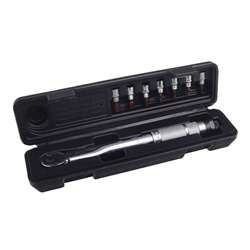KLUCZ DYNAMOMETRYCZNY 1/4",  5-25NM, ZESTAW 8 ELEM.-347581540