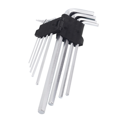 ZESTAW KLUCZY IMBUSOWYCH TYPU HEX 9-ELEM, DŁUGIE, ZAWIESZKA, BLISTER-347581569