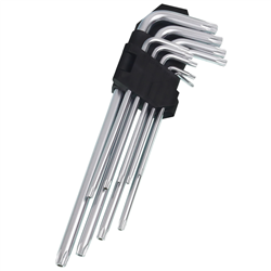 ZESTAW KLUCZY IMBUSOWYCH TYPU TORX 9-ELEM, DŁUGIE, ZAWIESZKA, BLISTER-347581575