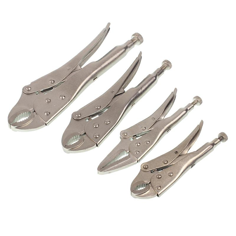 ZESTAW SZCZYPIEC ZACISKOWYCH, 4 SZTUKI KLUCZE ŻABKA, ETUI-347582359