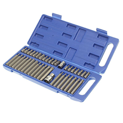 ZESTAW BITÓW, KLUCZY IMBUSOWYCH, HEX, TORX, SPLINE, 40 SZT, ETUI-347582449