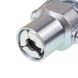 KOŃCÓWKA SMAROWNICY 3-SZCZĘKOWA PROSTA UNIWERSALNA SAMOZACISKOWA, 1-DŹWIGNIOWA-347582576