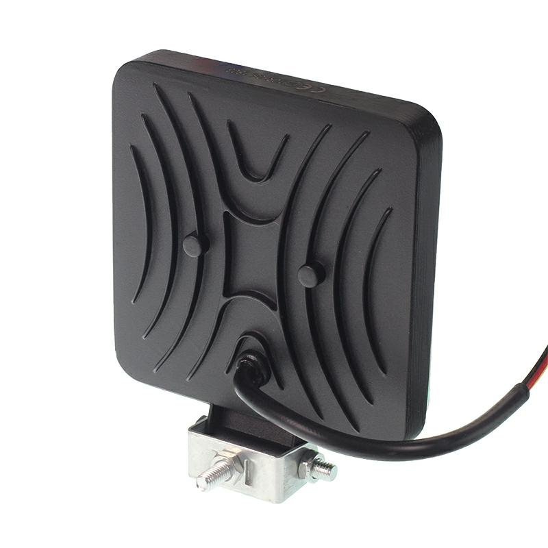 LAMPA ROBOCZA HALOGEN LED, 42 LED + OBRYSOWA DIODA, KWADRATOWA, 9-36V, 110X110X28MM-347583393