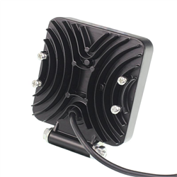 LAMPA ROBOCZA HALOGEN LED, 42 LED + OBRYSOWA DIODA, KWADRATOWA, 9-36V, 110X110X35MM, OŚWIETLENIE COMBO (SPOT+FLOOD)-347583397