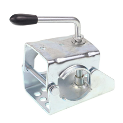 UCHWYT ZACISKOWY STOPKI PODPOROWEJ FI 60MM, METALOWE OCYNKOWANE, SZTYWNA LISTWA-347583492