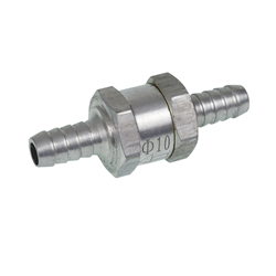 ZAWÓR ZWROTNY PALIWA WĄŻ FI 10MM PROSTY ALUMINIOWY-347584042