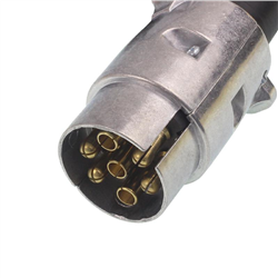 PRZEWÓD/ZŁĄCZE ELEKTRYCZNE PRZYCZEPY   3,5M, 2 WTYCZKI 7PIN - 7 ŻYŁ, ALUMINIOWE WTYCZKI-347584115