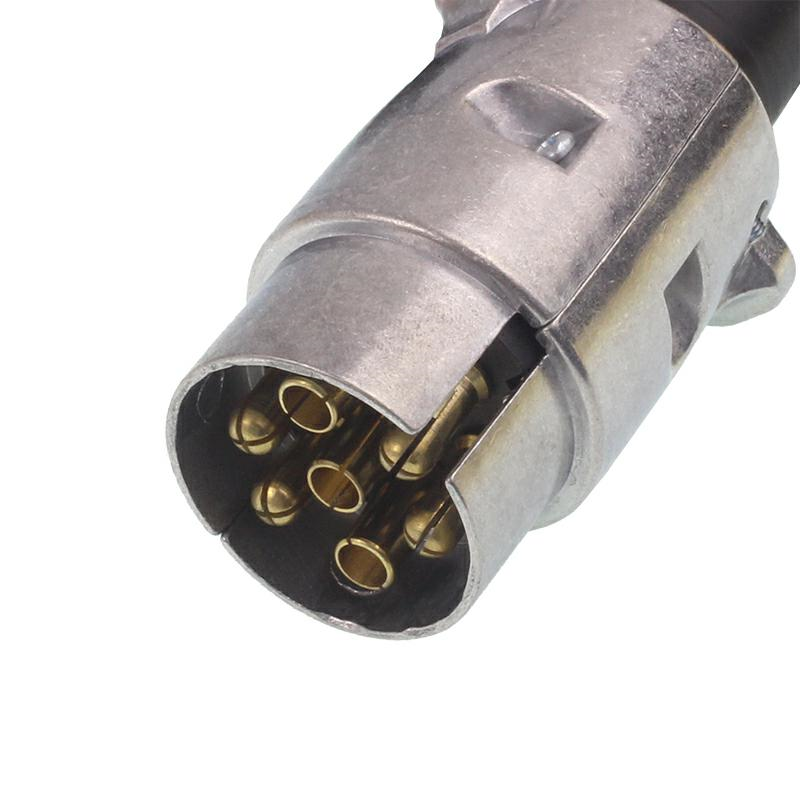 PRZEWÓD/ZŁĄCZE ELEKTRYCZNE PRZYCZEPY   3,5M, 2 WTYCZKI 7PIN - 7 ŻYŁ, ALUMINIOWE WTYCZKI-347584115
