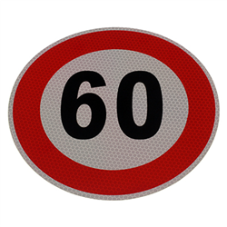 NALEPKA (NAKLEJKA) LIMIT PRĘDK.-  60KM/H FI 200MM, KLASA II-347584126