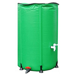 ZBIORNIK NA DESZCZÓWKĘ 250L PCV ROZKŁADANY 600X880MM, Z ZAWOREM 3/4"-347584997