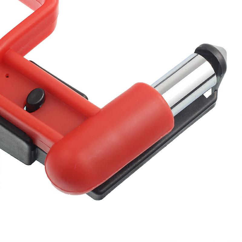 MŁOTECZEK DO WYBIJANIA SZYB KPL. Z RĄCZKĄ, Z WIESZAKIEM, DŁUGOŚĆ 19CM-347585740